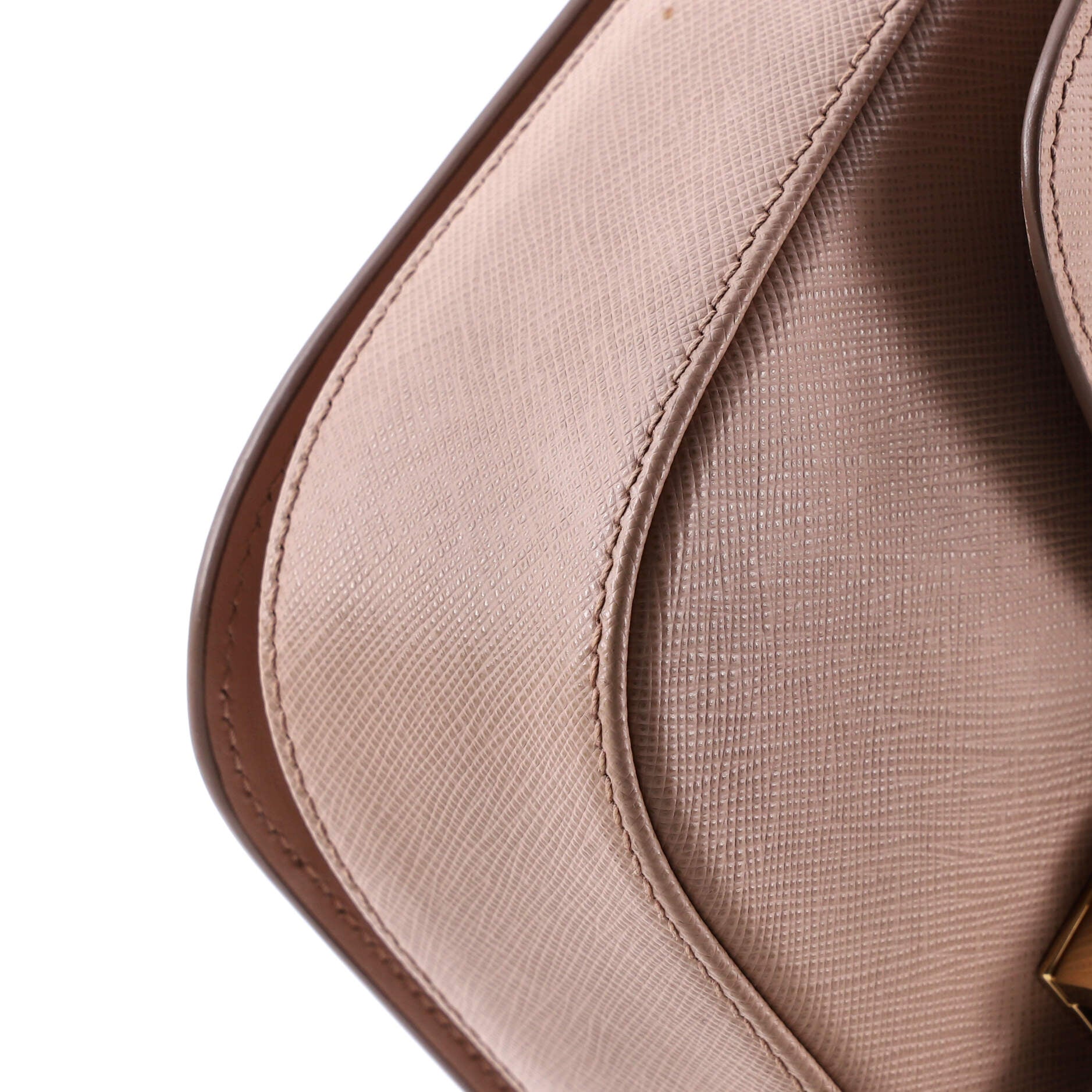 Embleme Flap Bag Saffiano Leather Small