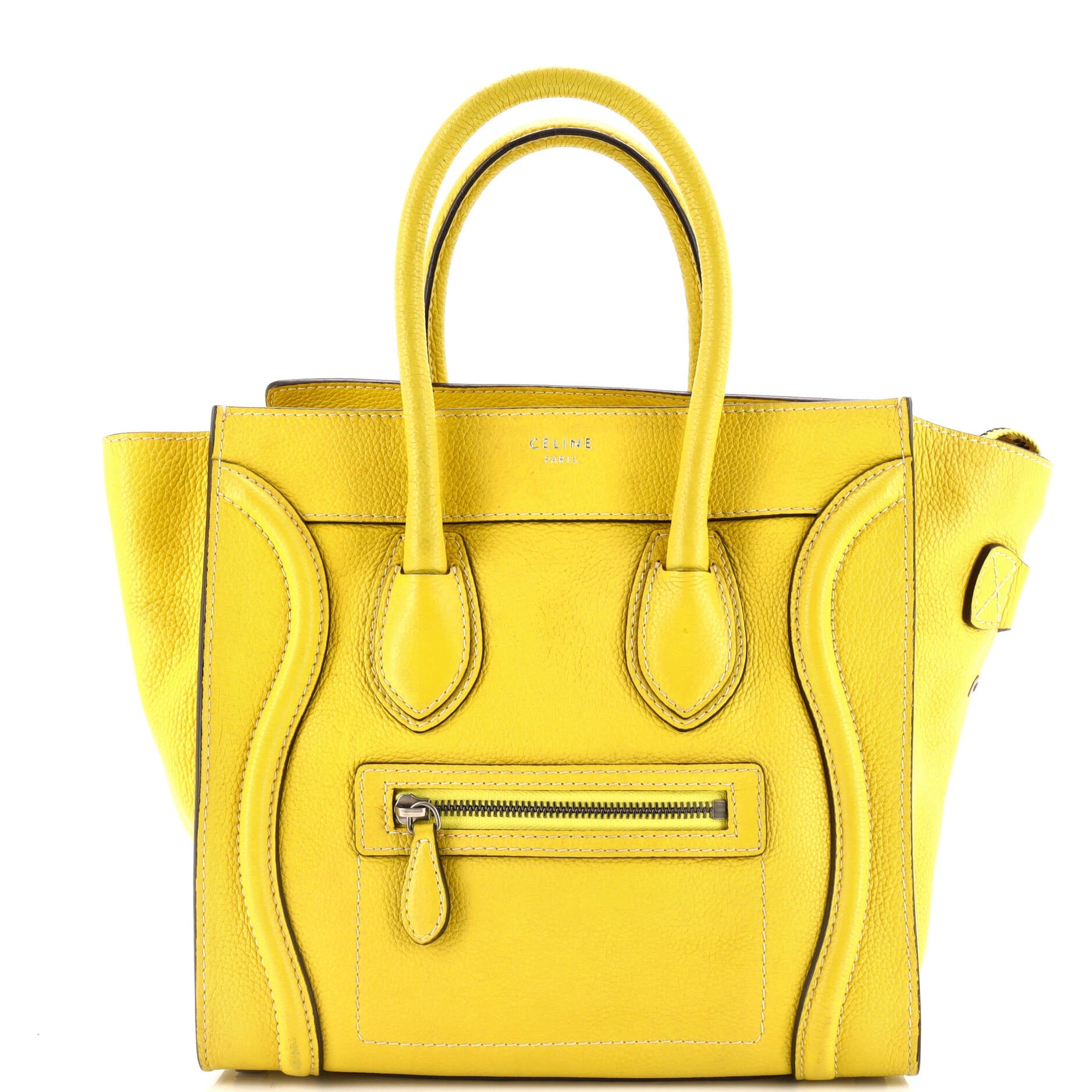 Luggage Bag Grainy Leather Micro