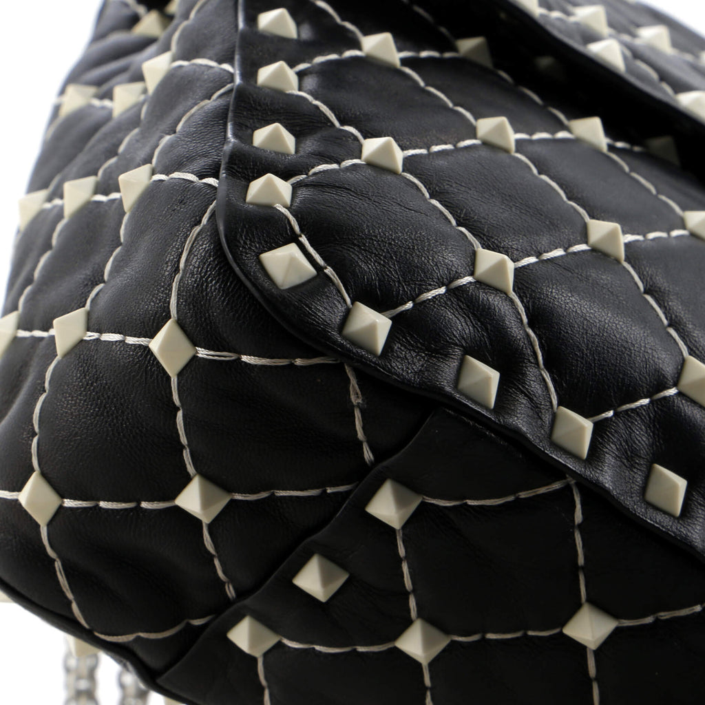 Rockstud Spike Flap Bag Quilted Leather Medium