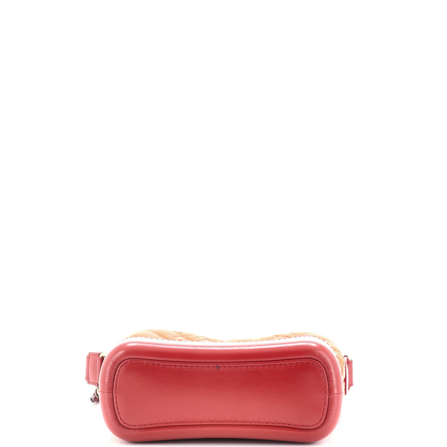 Gabrielle Hobo Chevron Aged Calfskin Small