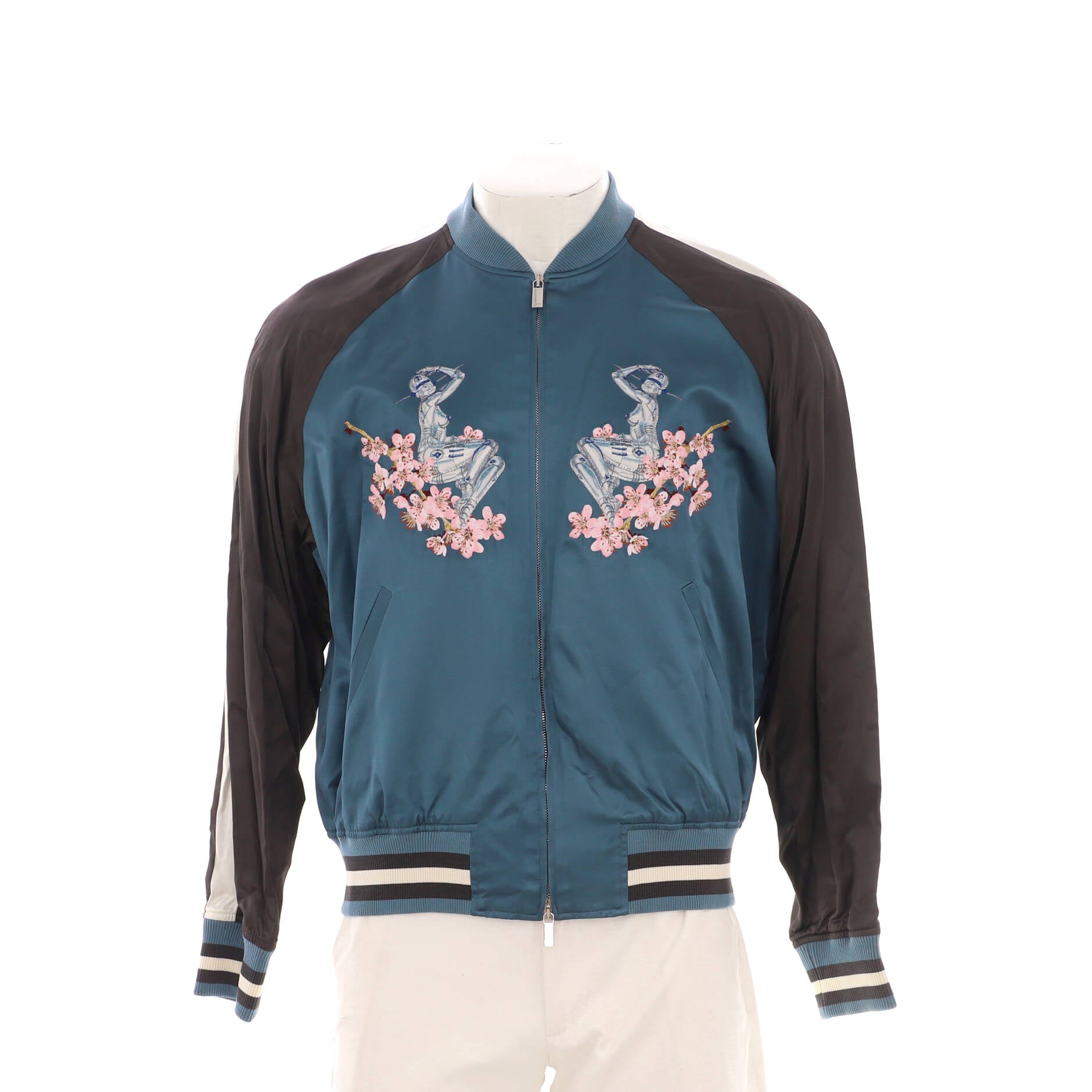 Men's Sorayama Bomber Jacket Embroidered Viscose