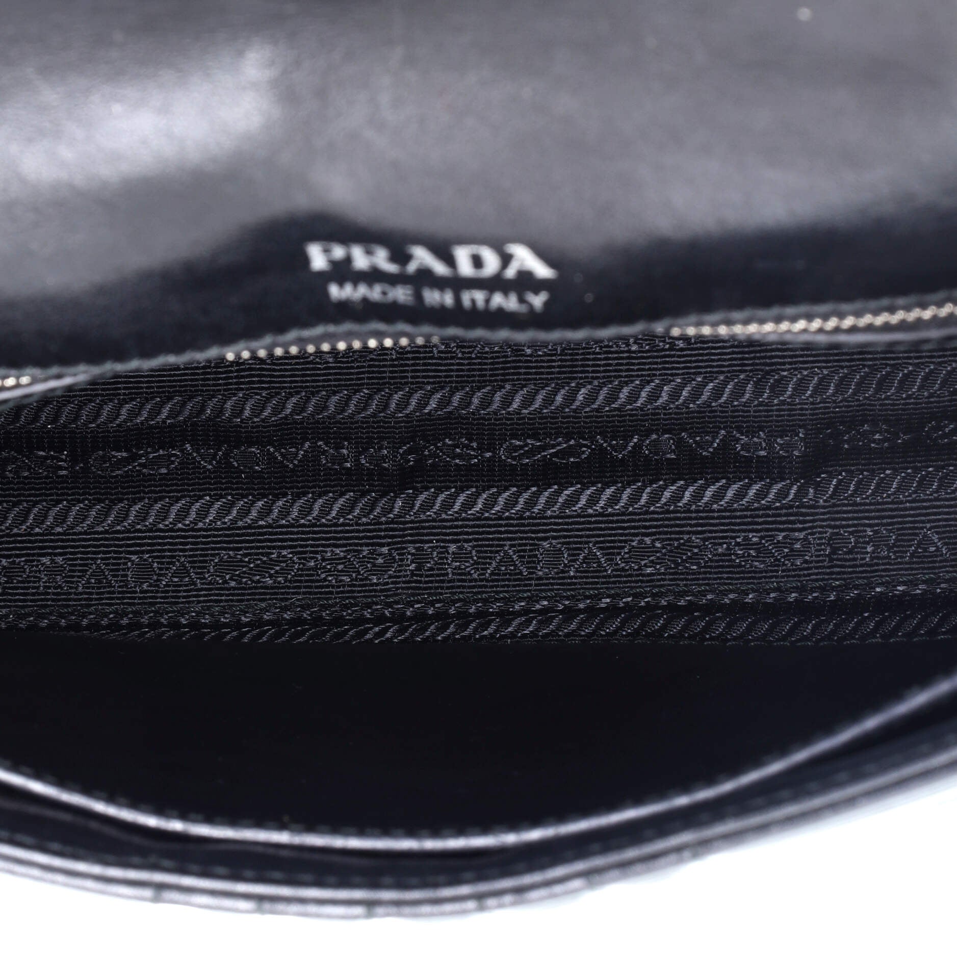 Chain Flap Shoulder Bag Diagramme Quilted Leather Large