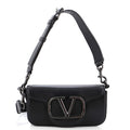 VLogo Flap Shoulder Bag Leather Mini