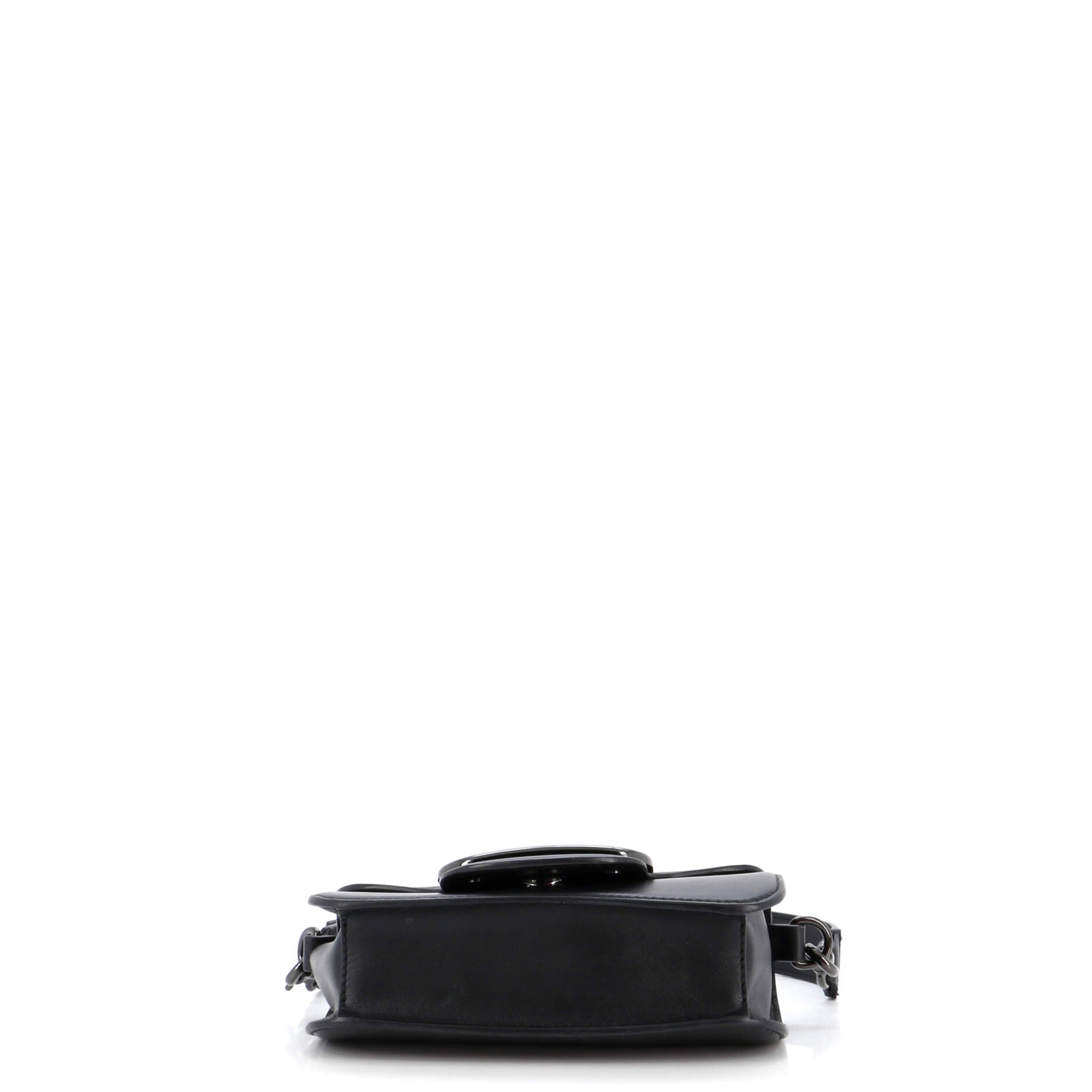 VLogo Flap Shoulder Bag Leather Mini