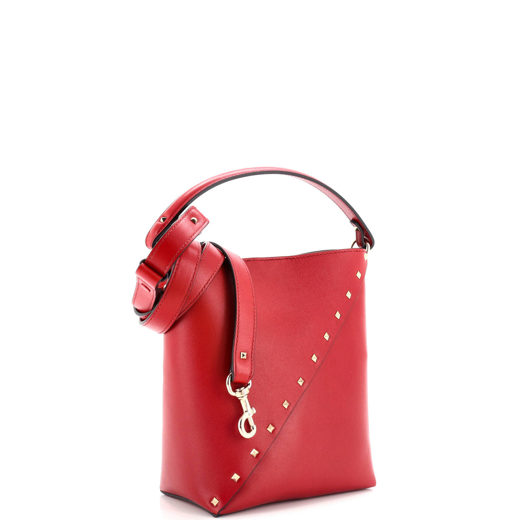 Rockstud Wispy Bucket Bag Leather Small