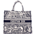 Book Tote Embroidered Canvas Large