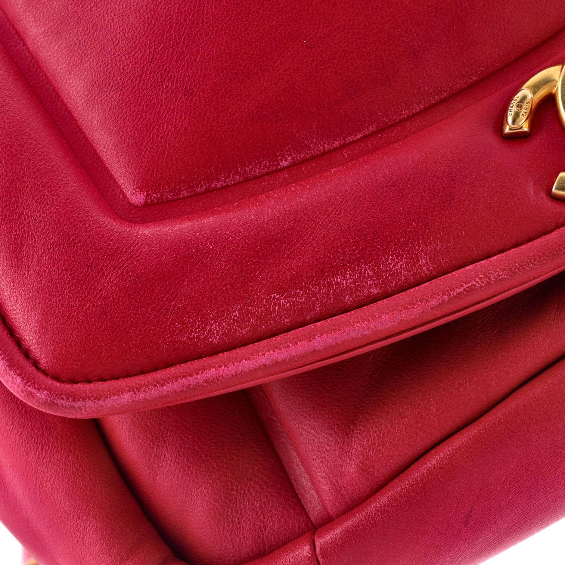 Vintage Puffy Flap Bag Lambskin Small