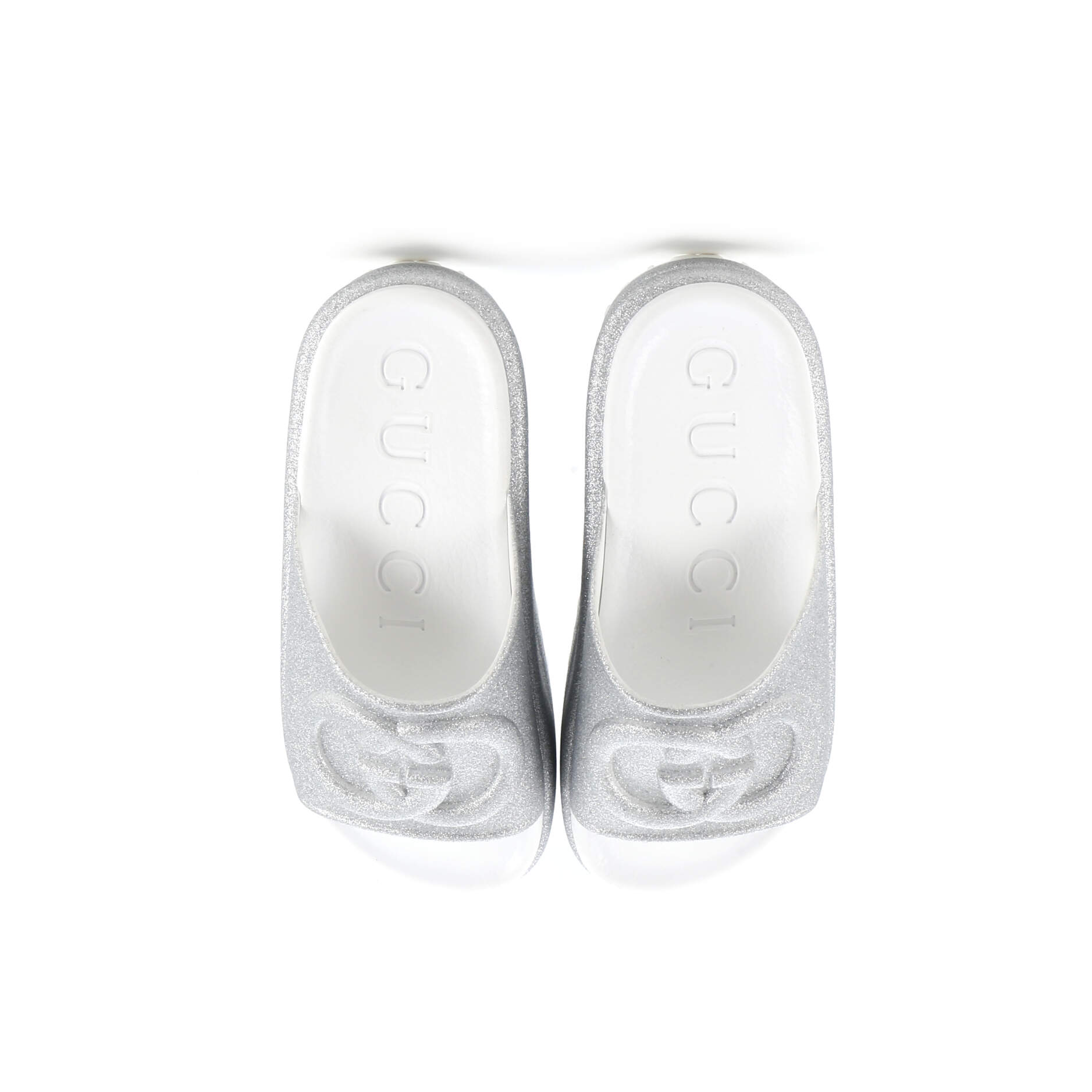 Interlocking G Platform Slide Sandals Rubber
