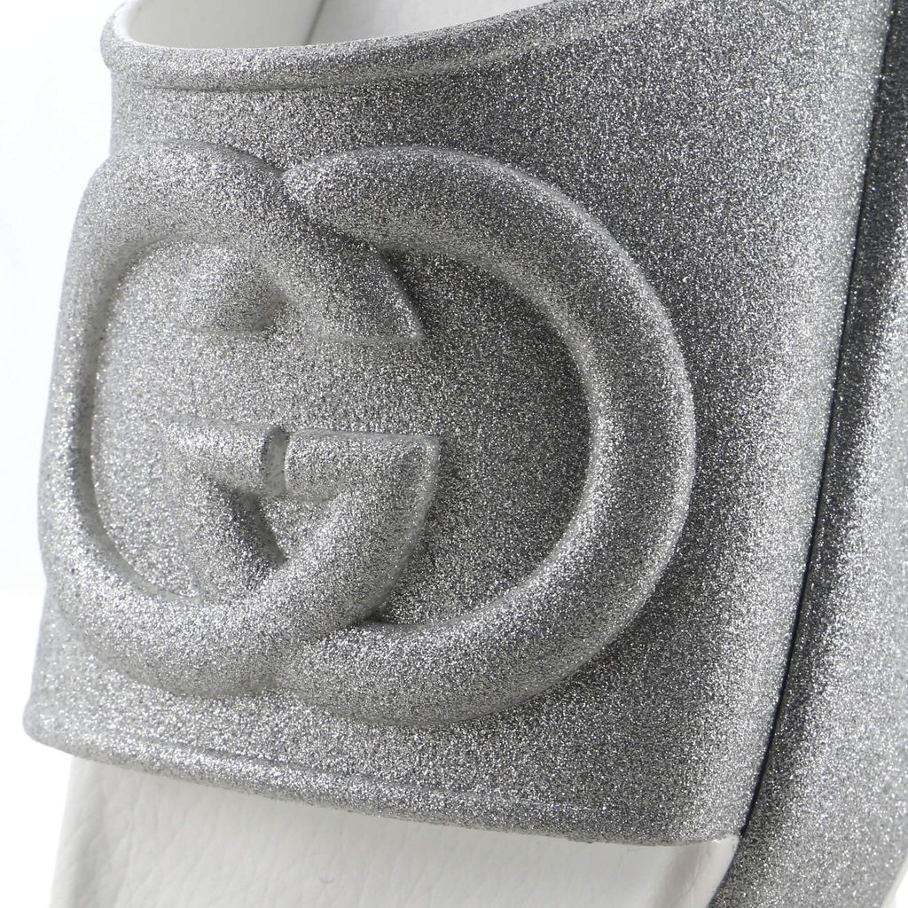 Interlocking G Platform Slide Sandals Rubber