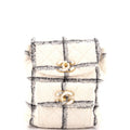 Duma Drawstring Backpack Quilted Wool Tweed Large