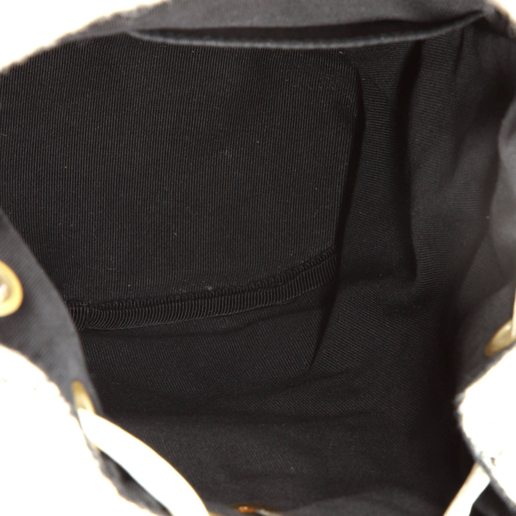 Duma Drawstring Backpack Quilted Wool Tweed Large
