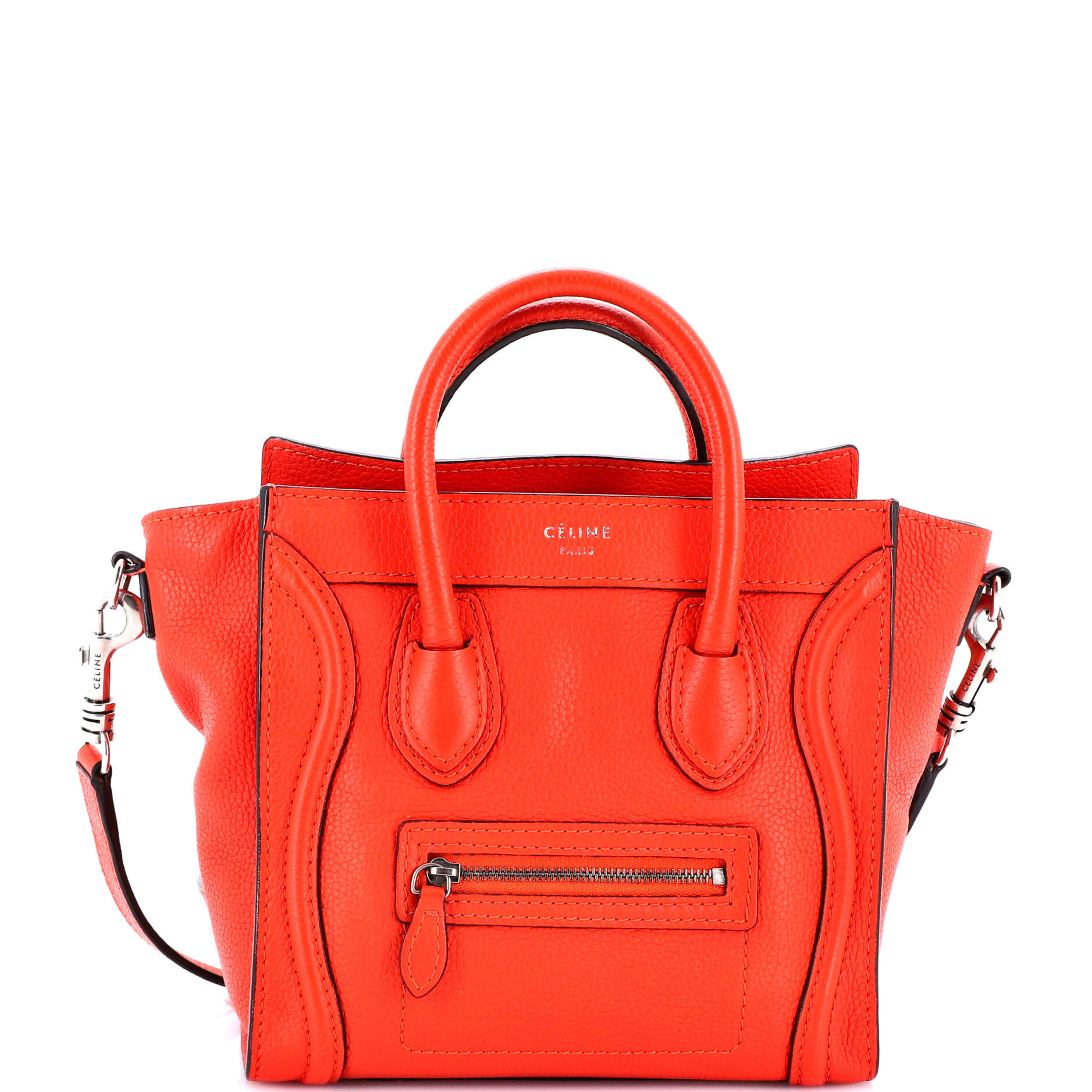 Luggage Bag Grainy Leather Nano