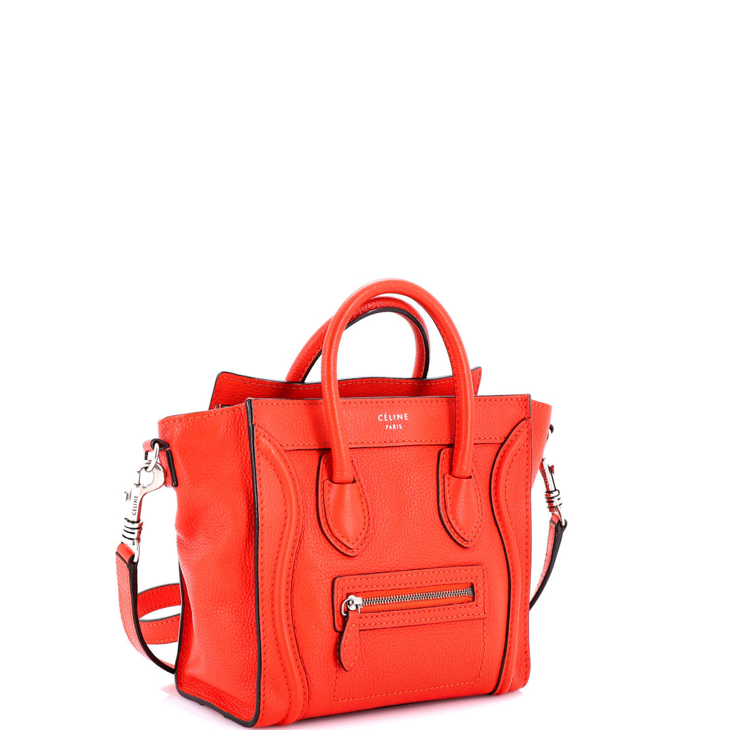Luggage Bag Grainy Leather Nano