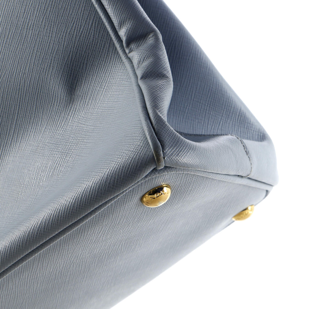 Double Zip Lux Tote Saffiano Leather Large