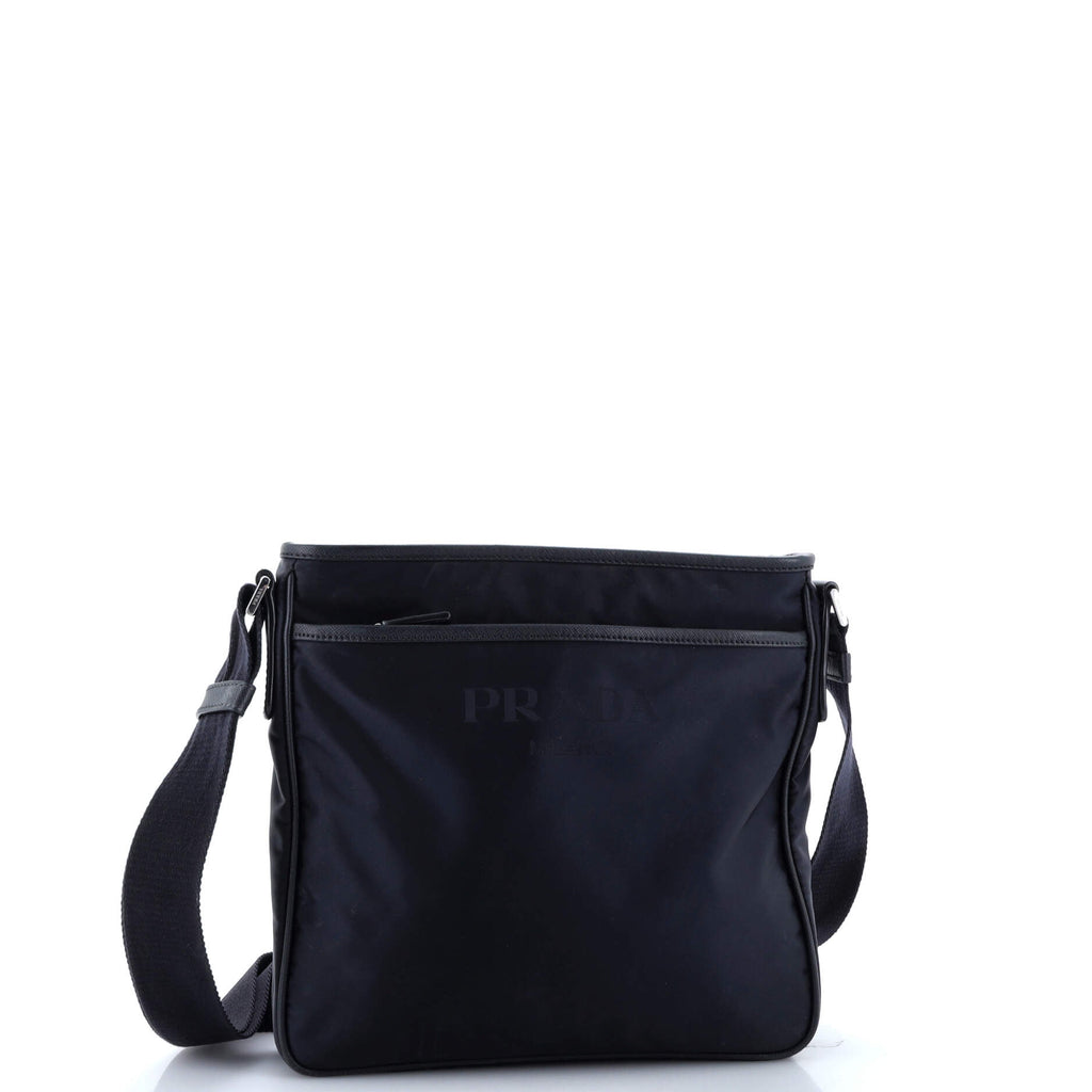 Front Pocket Messenger Bag Tessuto Medium