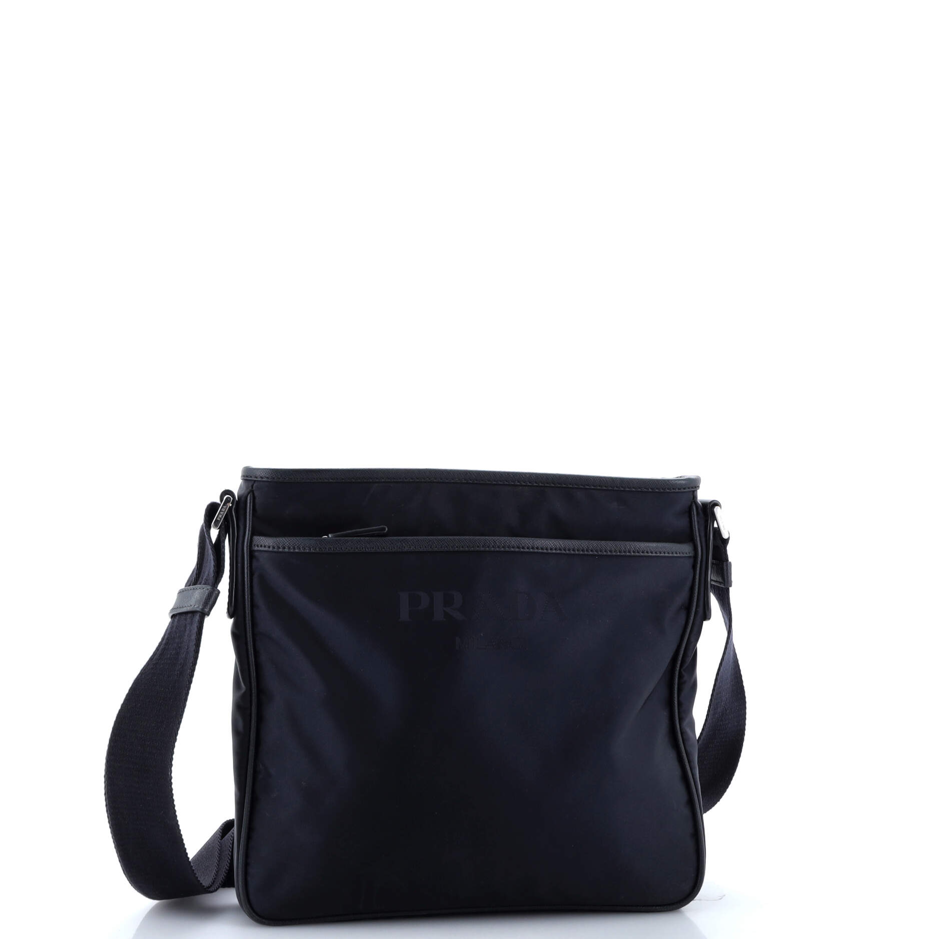 Front Pocket Messenger Bag Tessuto Medium