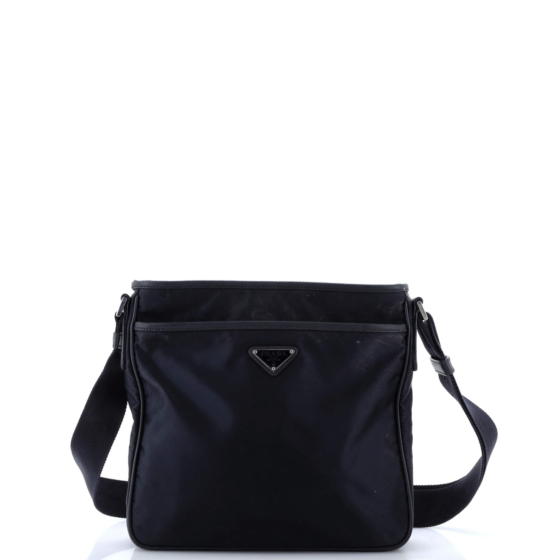 Front Pocket Messenger Bag Tessuto Medium