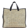 Convertible Shopper Tote Zucchino Woven Raffia Large