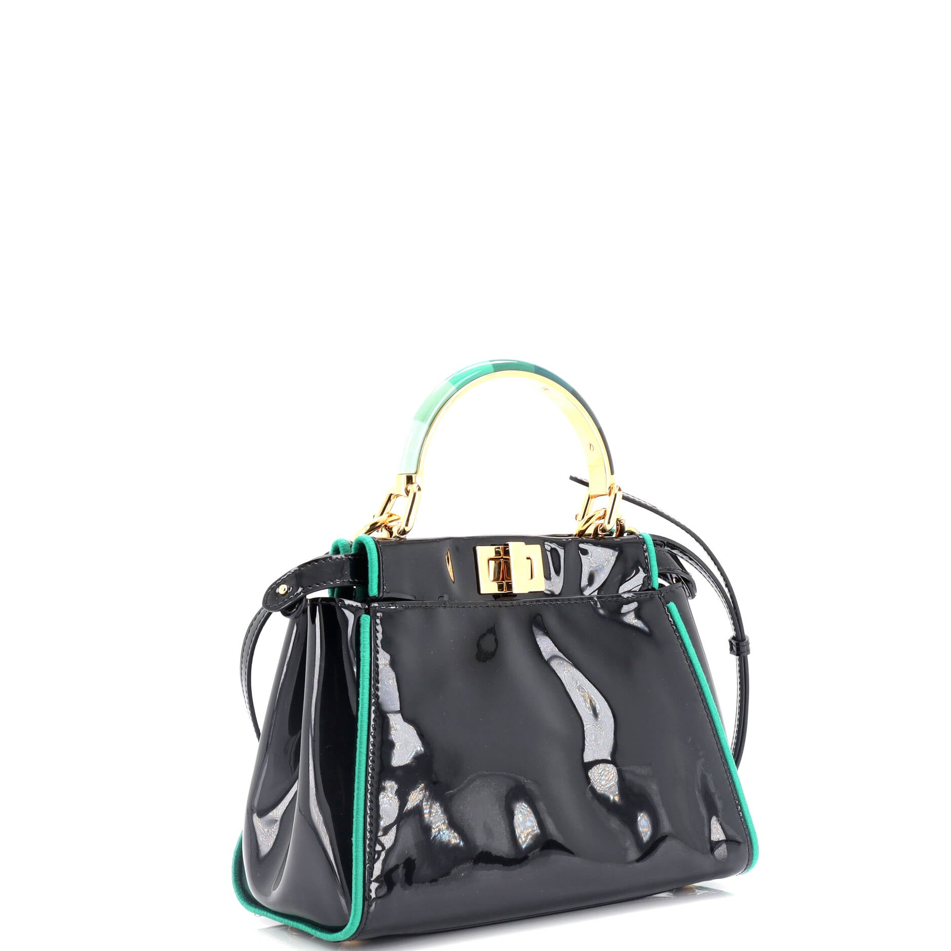 Resin Handle Peekaboo Bag Patent Mini