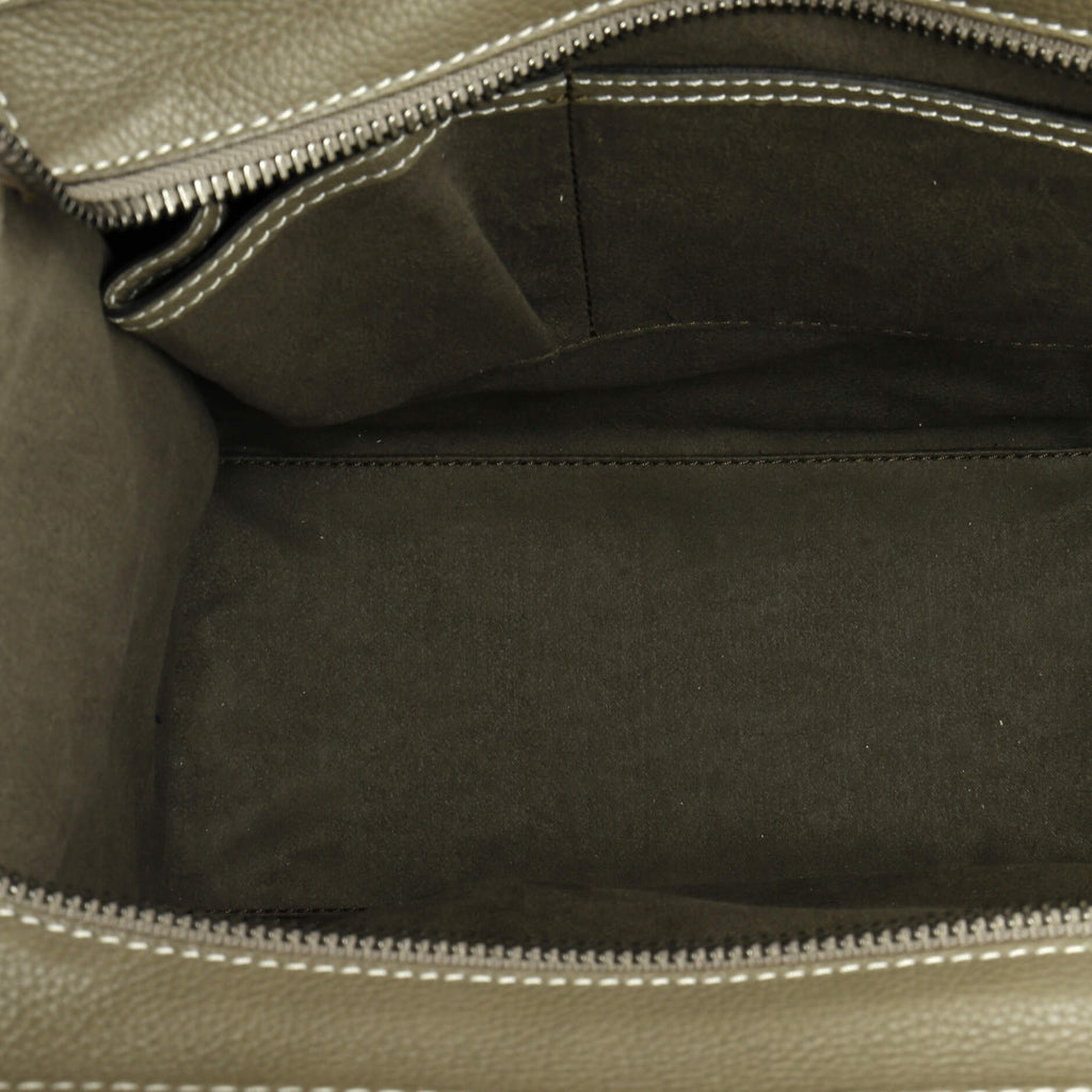 Luggage Bag Grainy Leather Micro