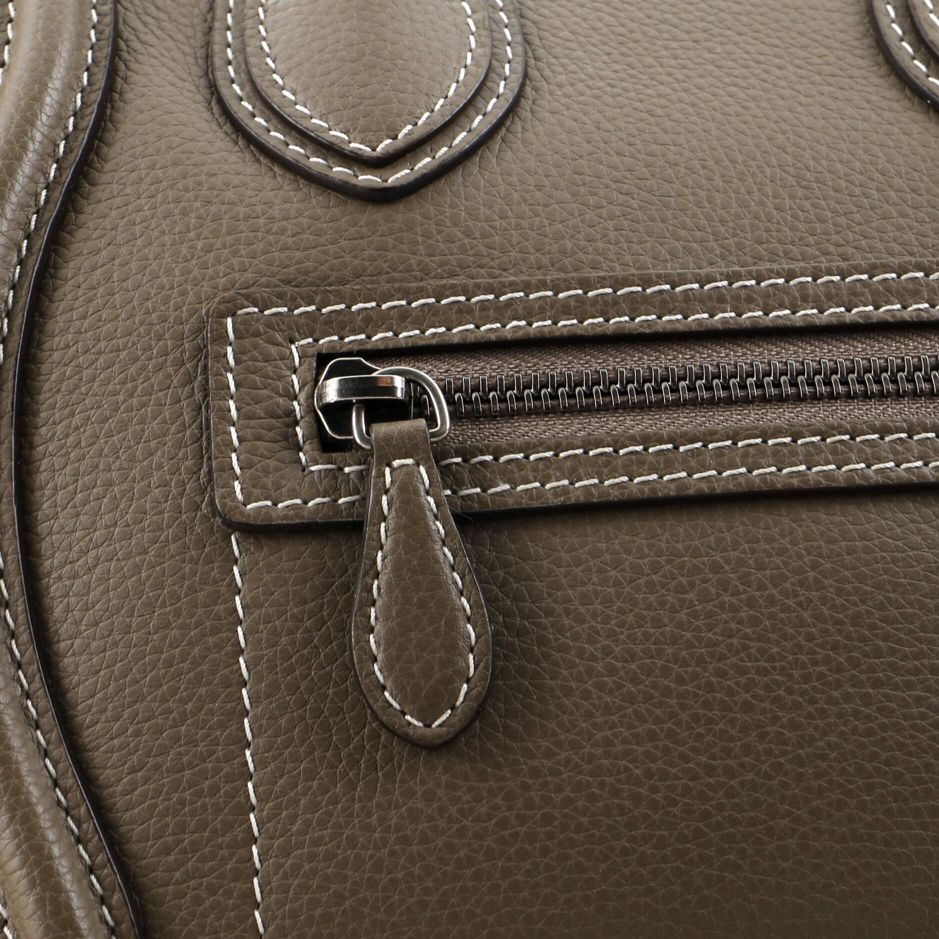 Luggage Bag Grainy Leather Micro