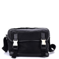 Double Buckle Flap Messenger Bag Tessuto Large