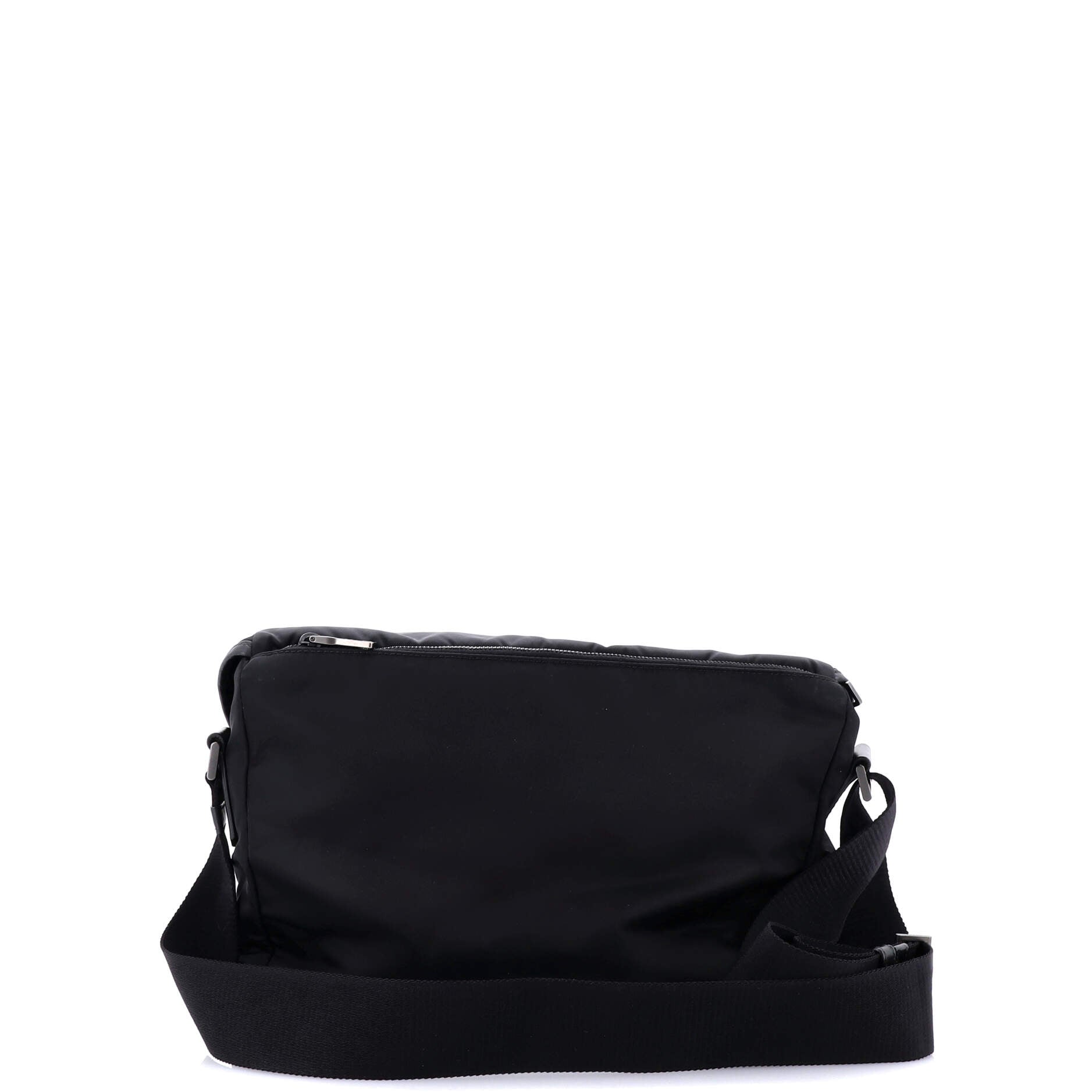 Double Buckle Flap Messenger Bag Tessuto Large