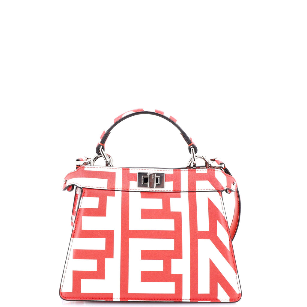 x Marc Jacobs Peekaboo ISeeU Bag Printed Leather Petite