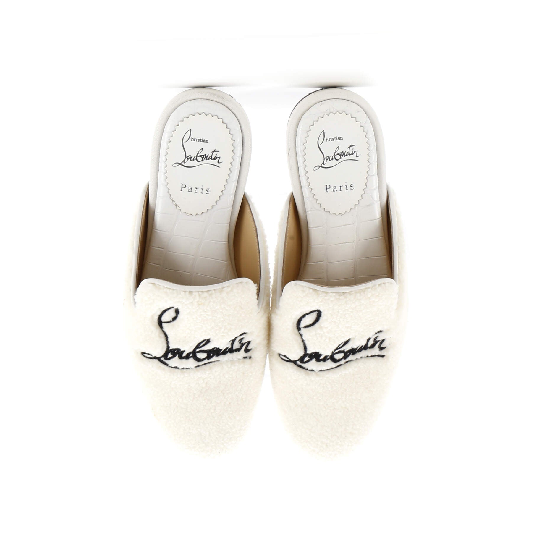 Women's Navy Coolito Donna Flat Mules Shearling