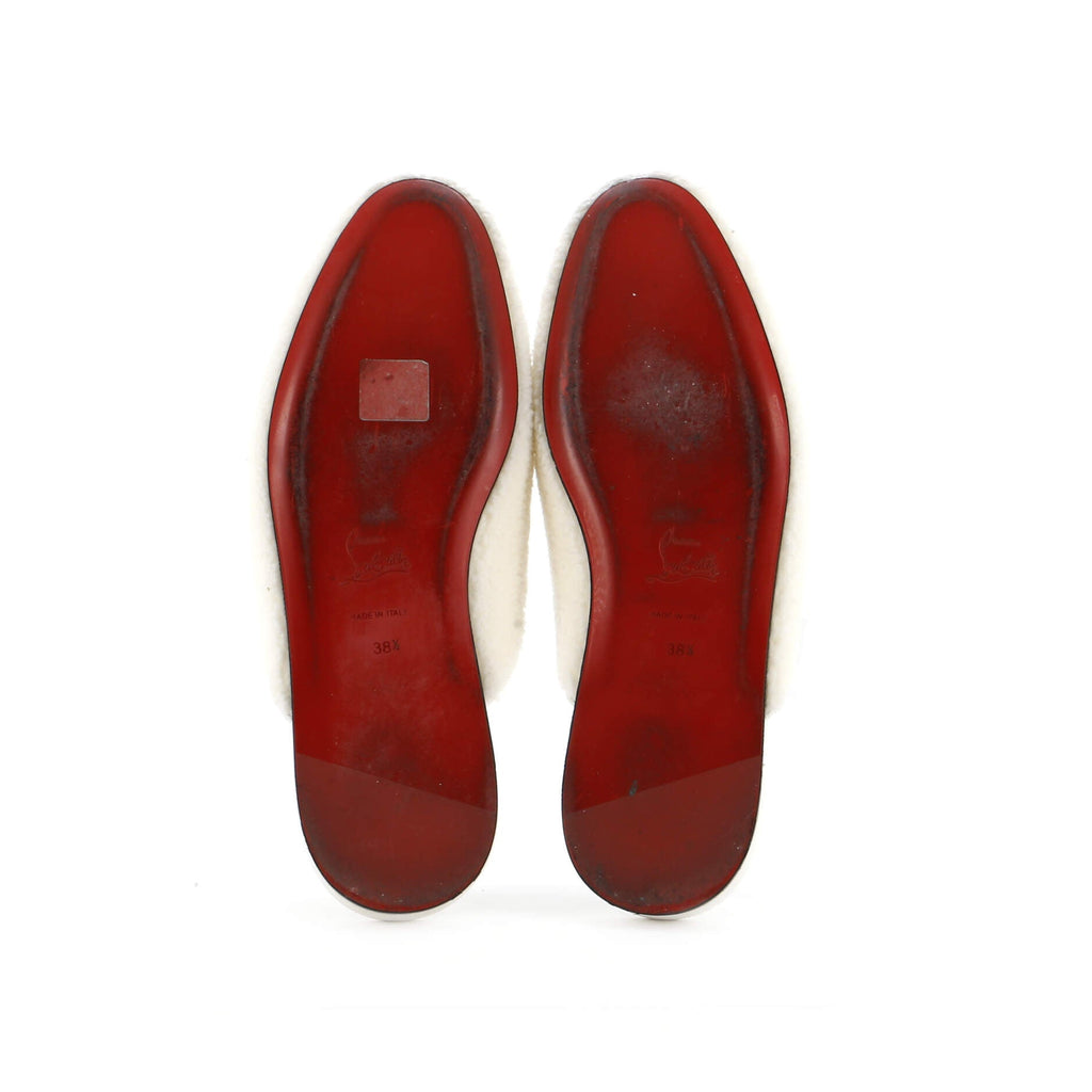 Women's Navy Coolito Donna Flat Mules Shearling