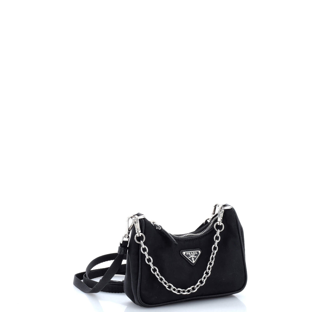 Re-Edition Shoulder Bag Tessuto Mini