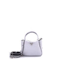 Flou Zipped Top Handle Bag Vitello Daino Small
