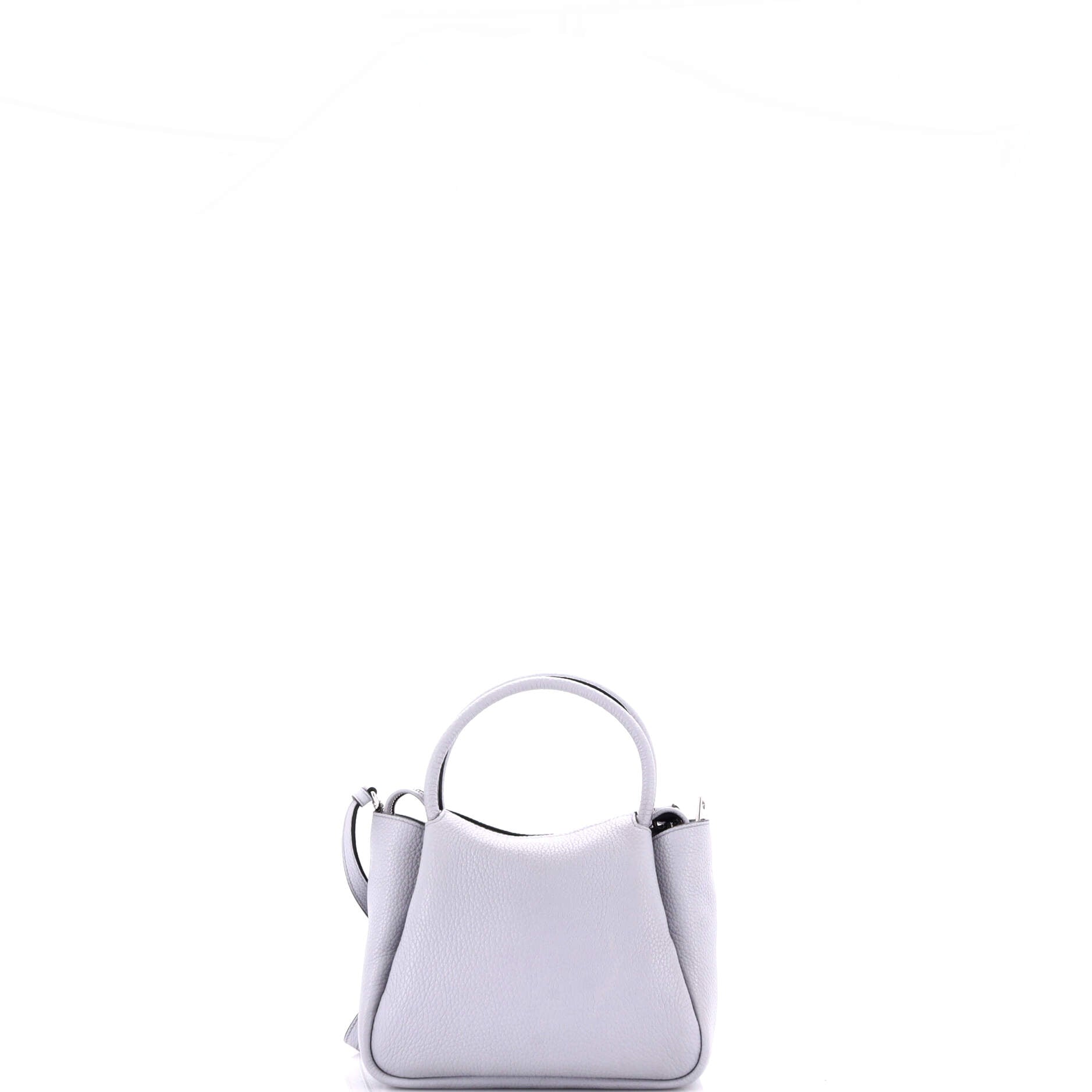 Flou Zipped Top Handle Bag Vitello Daino Small