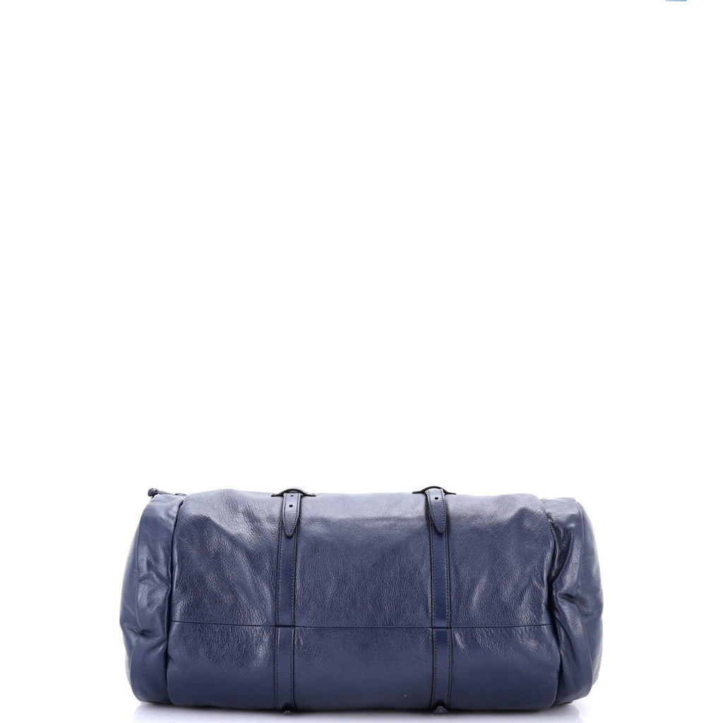 Double G Side Pocket Duffle Bag Leather