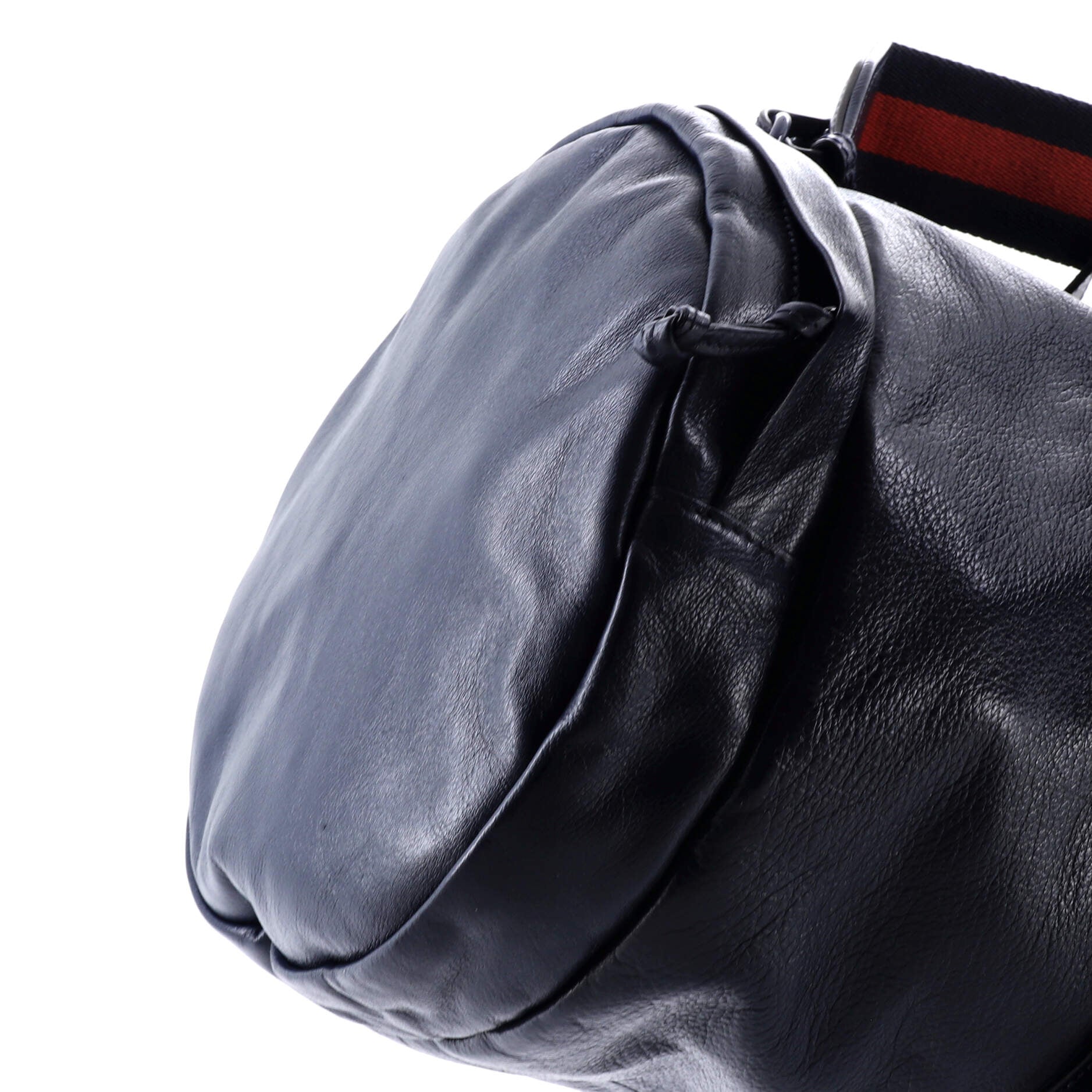 Double G Side Pocket Duffle Bag Leather
