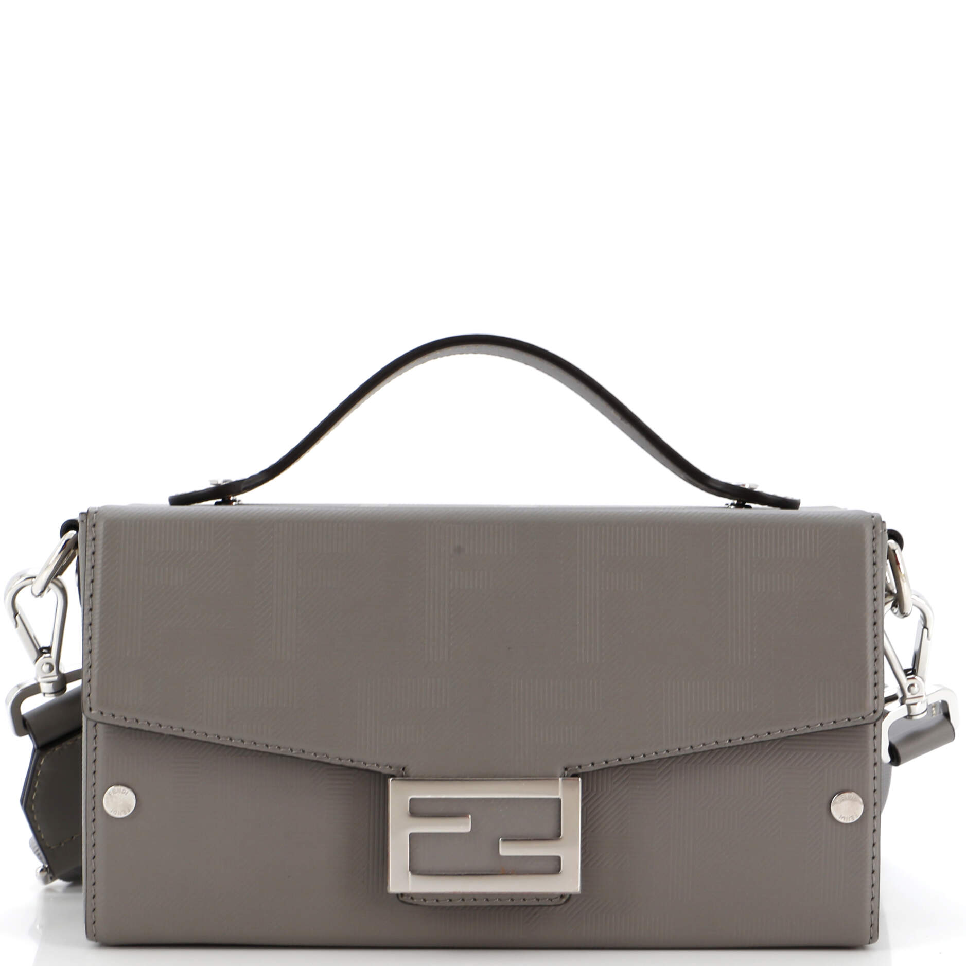 Baguette Soft Trunk Bag Zucca Leather