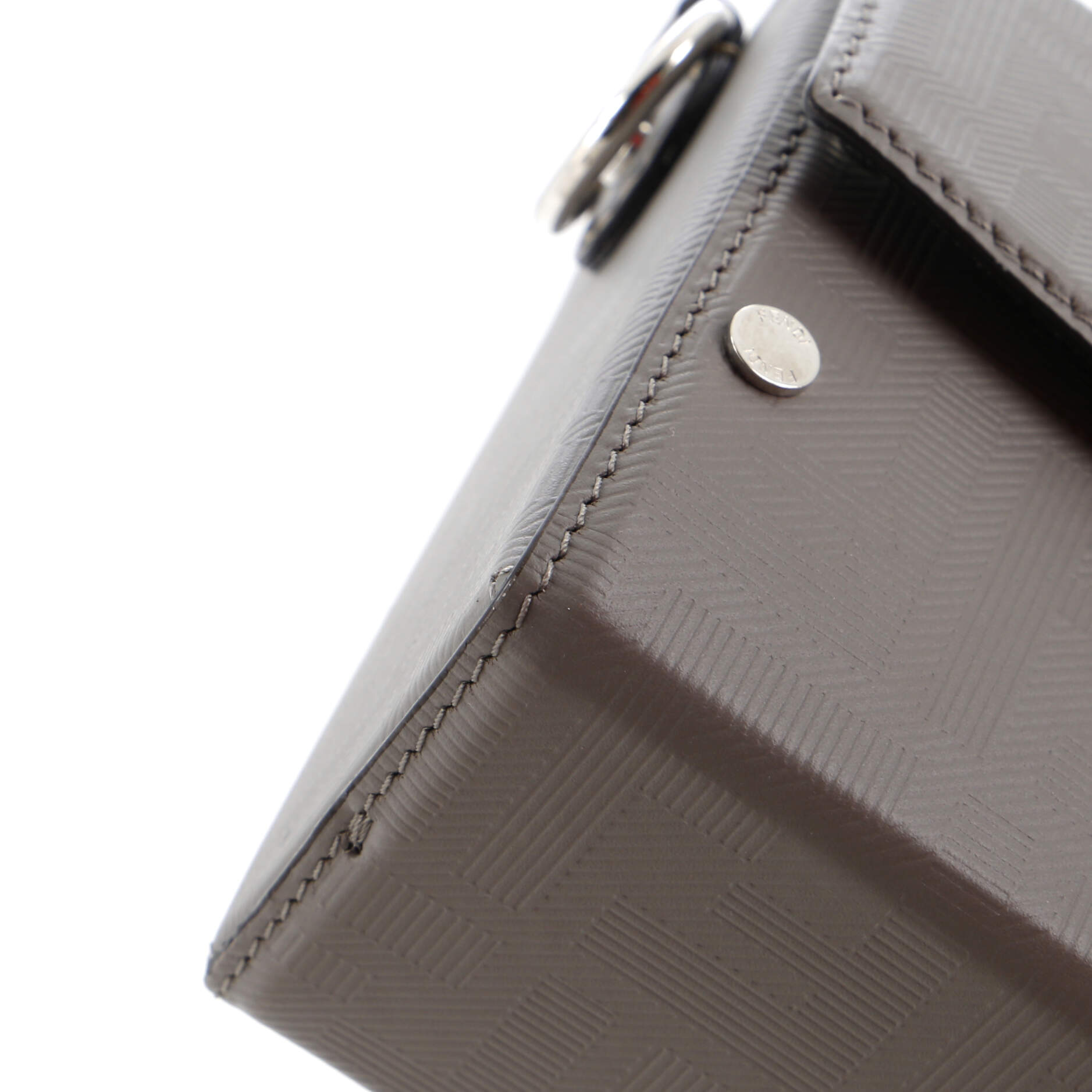 Baguette Soft Trunk Bag Zucca Leather
