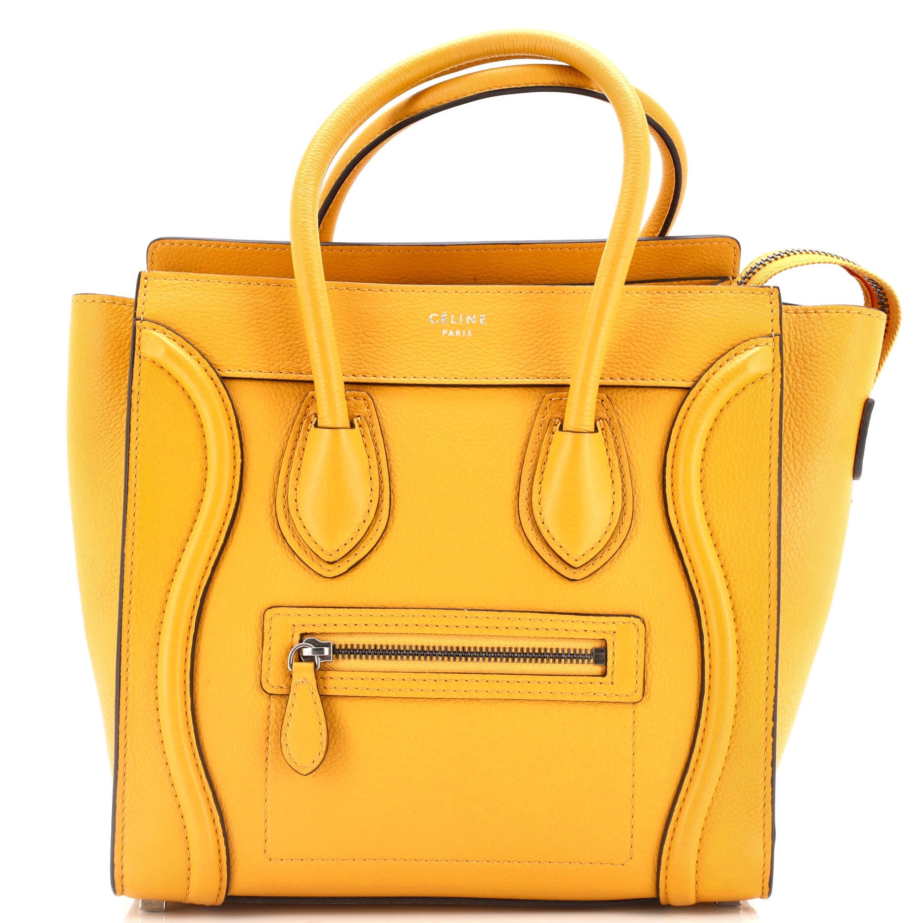 Luggage Bag Grainy Leather Micro
