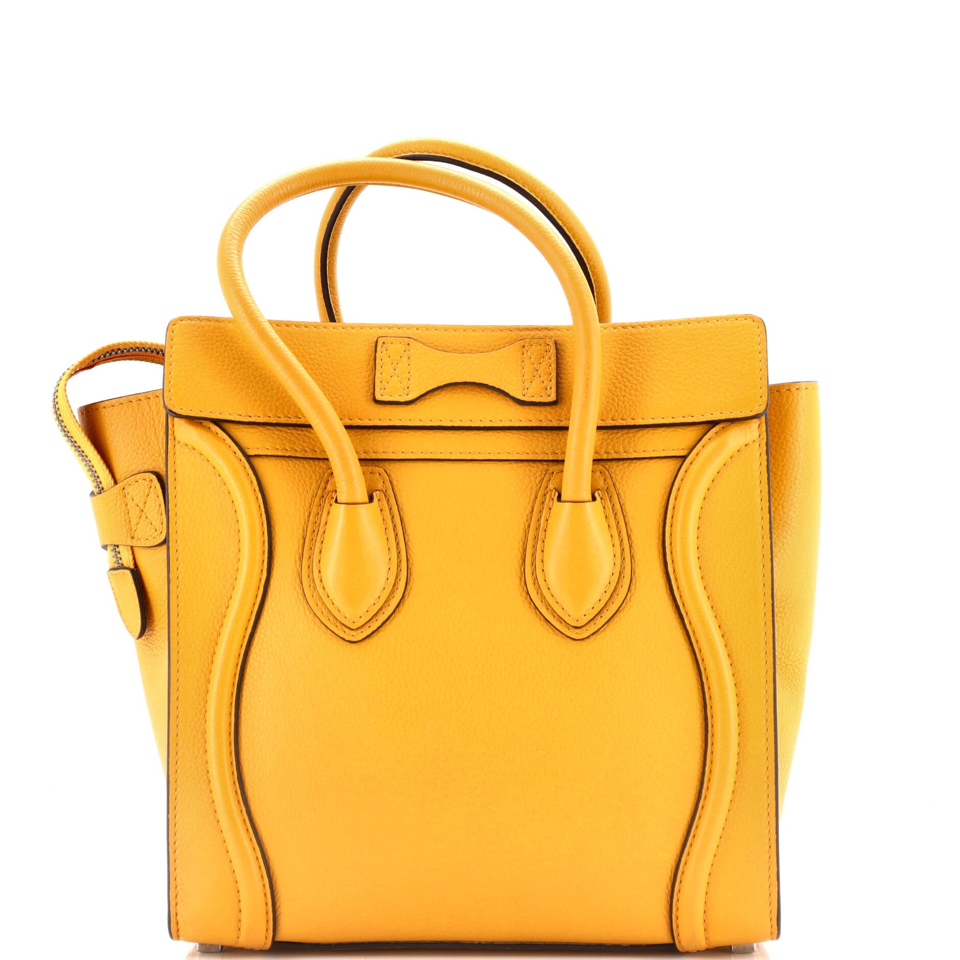 Luggage Bag Grainy Leather Micro