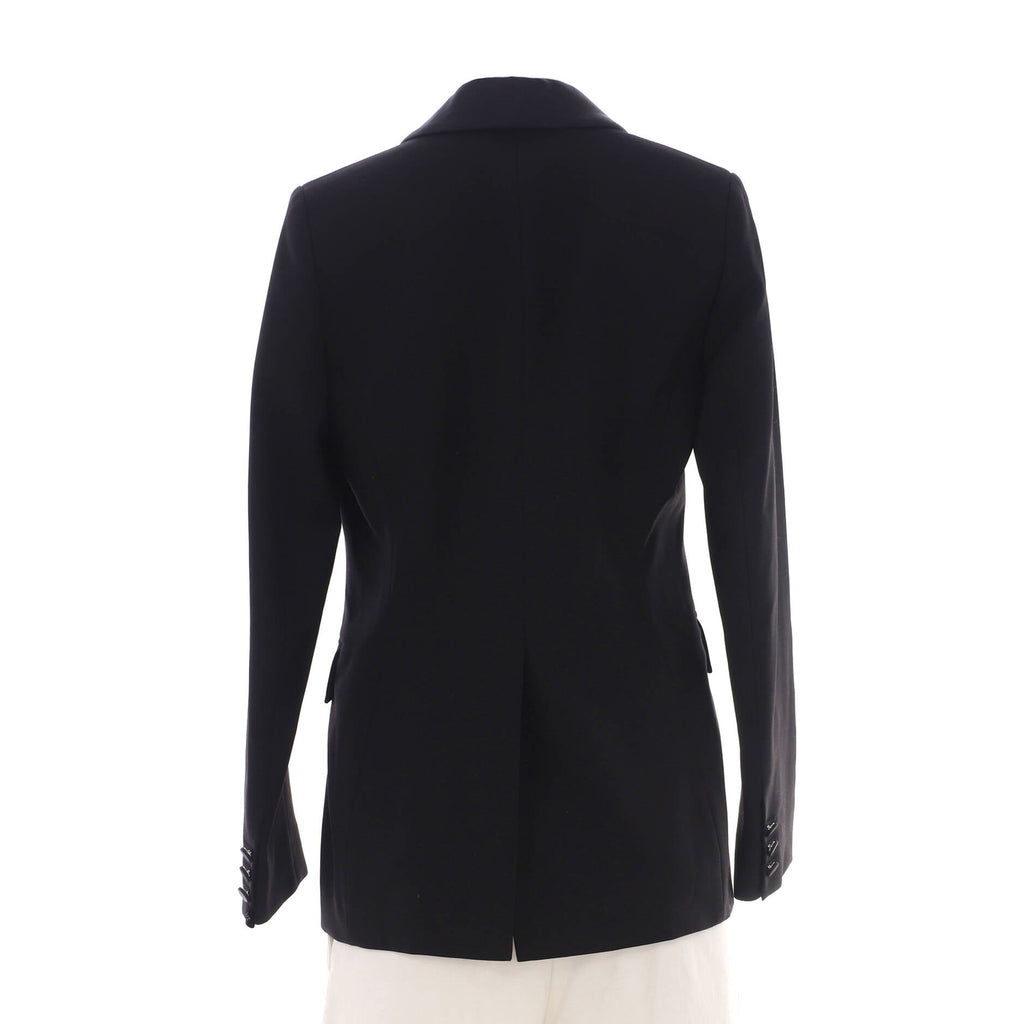 Women's Single Button Blazer Wool and Silk Blend