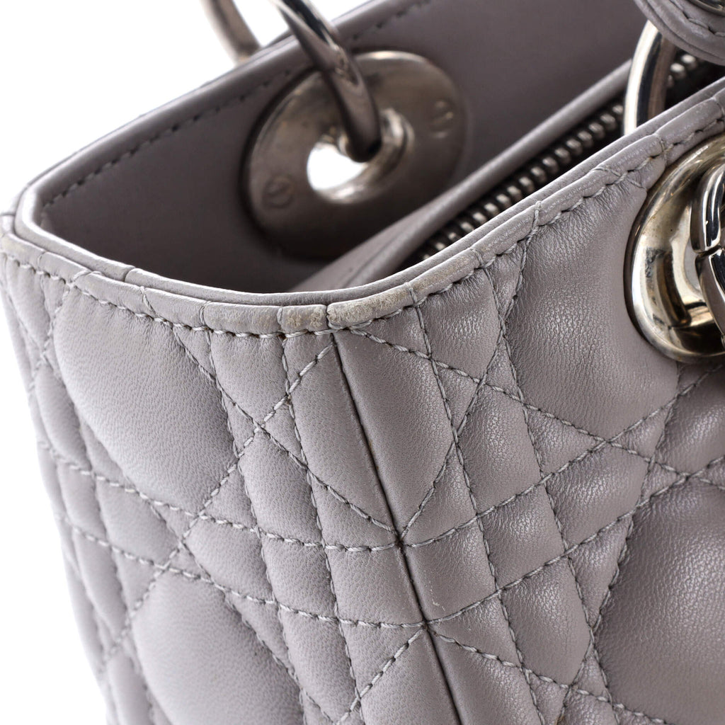 Lady Dior Bag Cannage Quilt Lambskin Medium