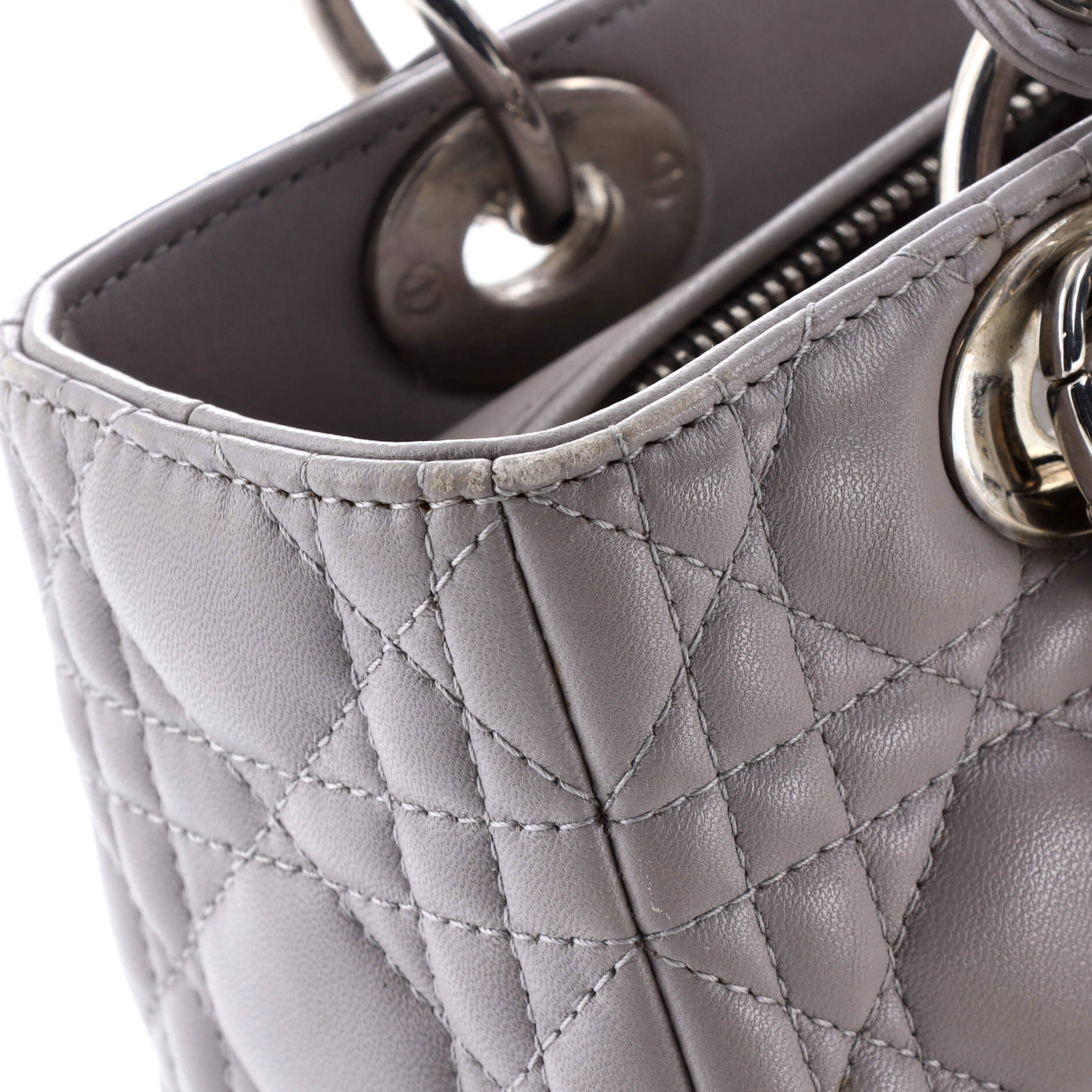 Lady Dior Bag Cannage Quilt Lambskin Medium