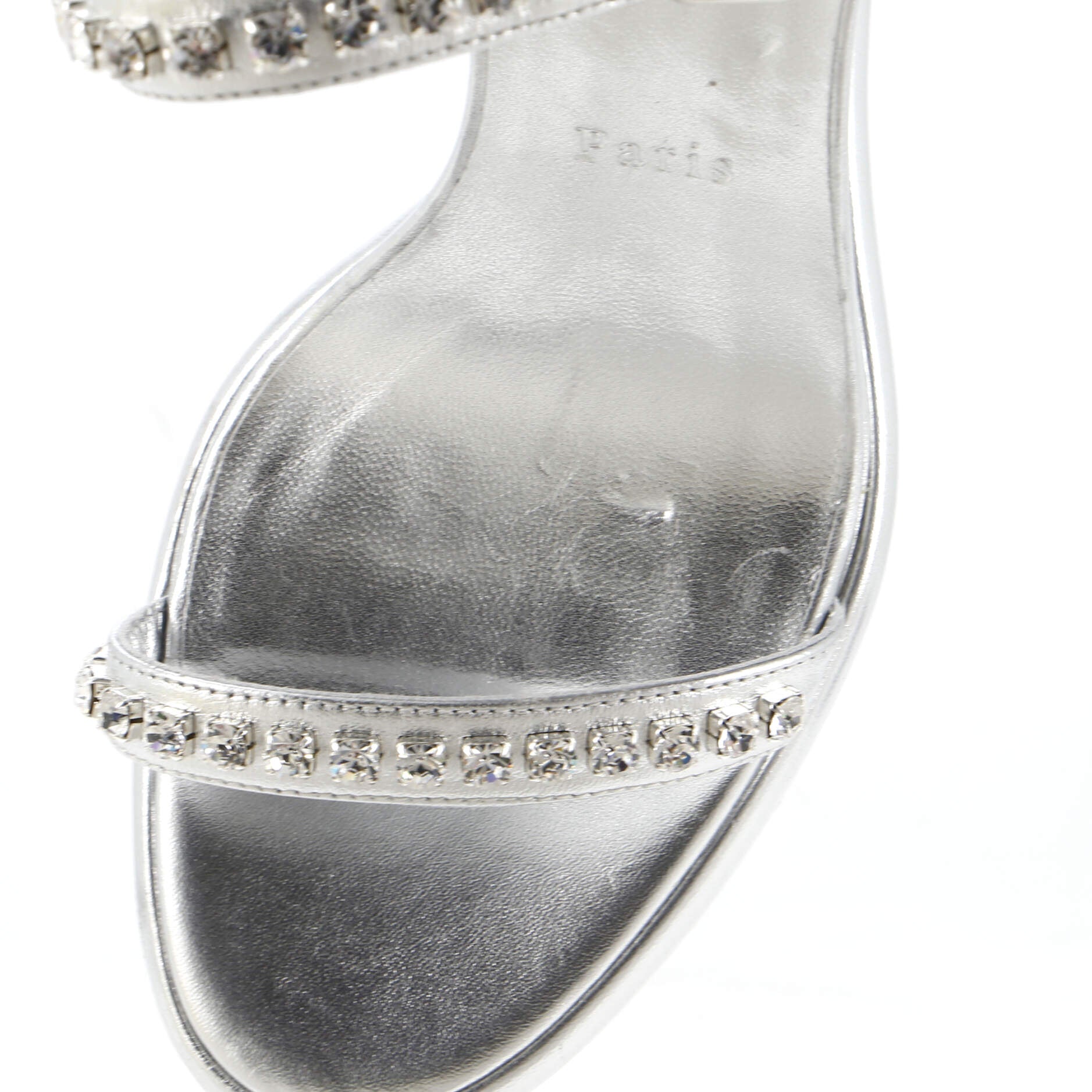Women's Pyrastrass Wedge Sandals Leather with Crystal Embellished Details 110