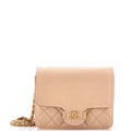 Archi Chic Square Wallet on Chain Quilted Grained Calfskin