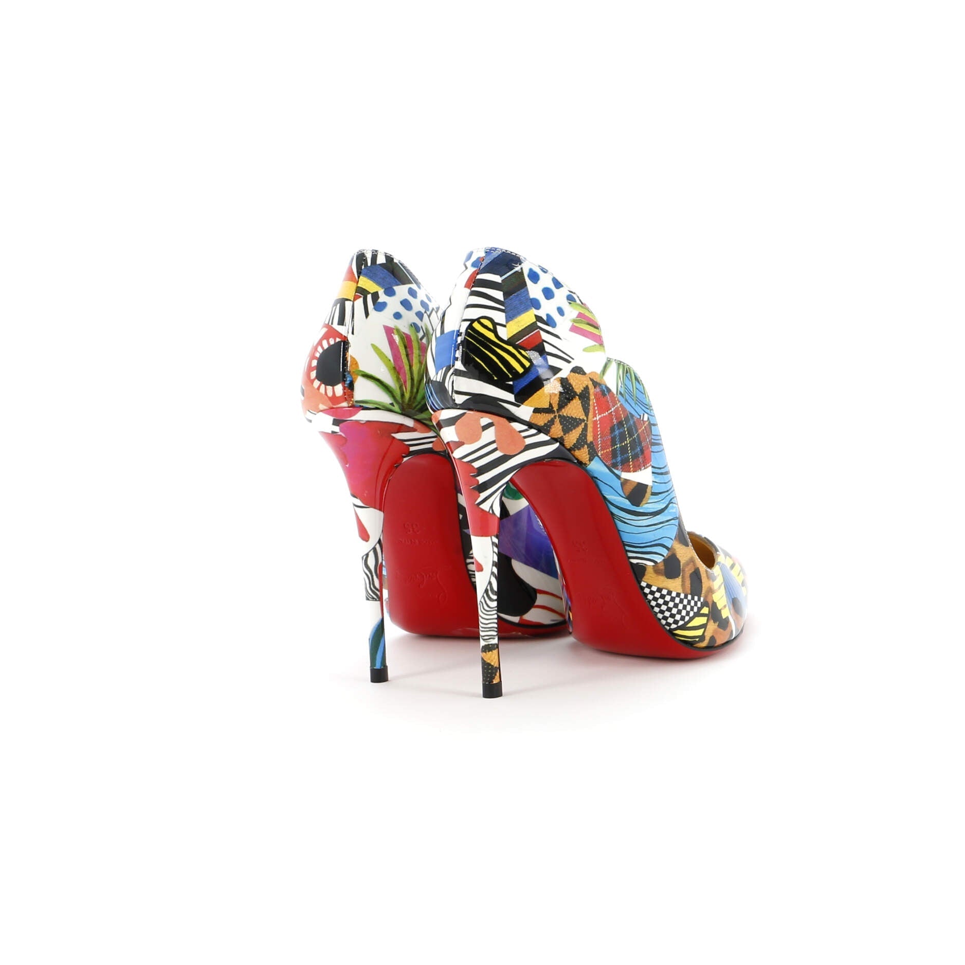 Women's Hot Chick Pumps Printed Patent 100