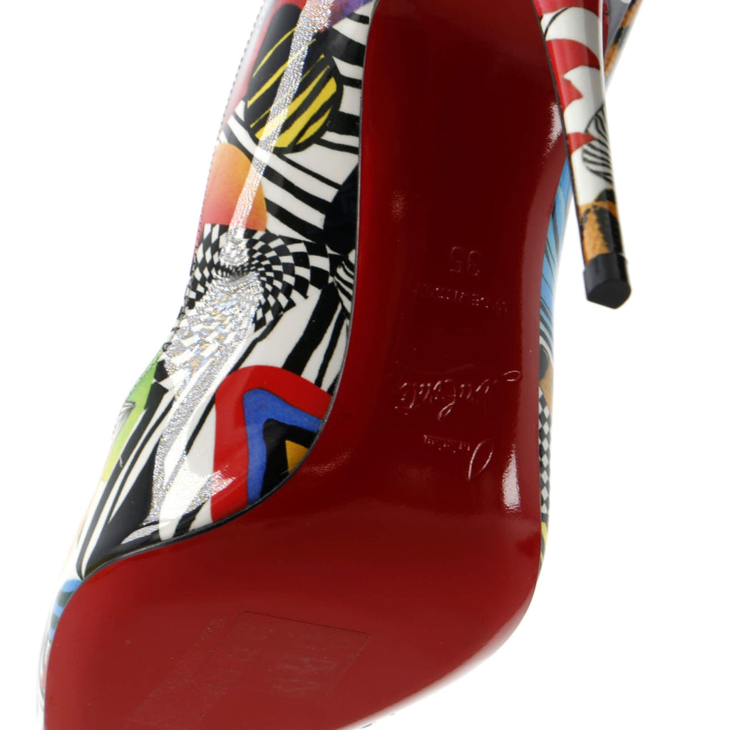 Women's Hot Chick Pumps Printed Patent 100