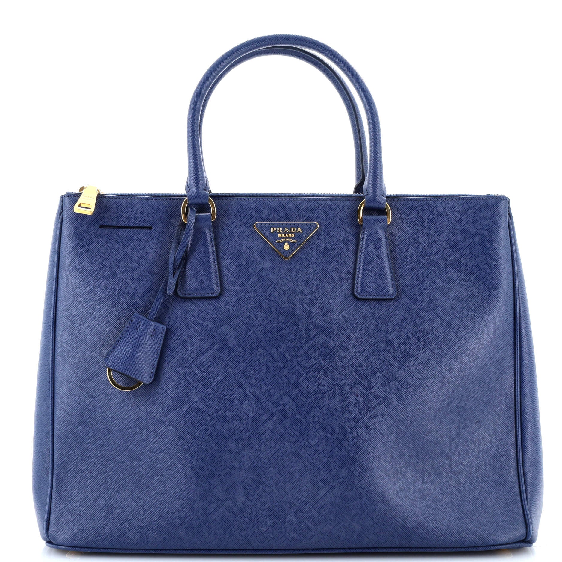 Double Zip Lux Tote Saffiano Leather Large