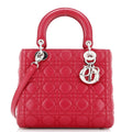 Lady Dior Bag Cannage Quilt Lambskin Medium