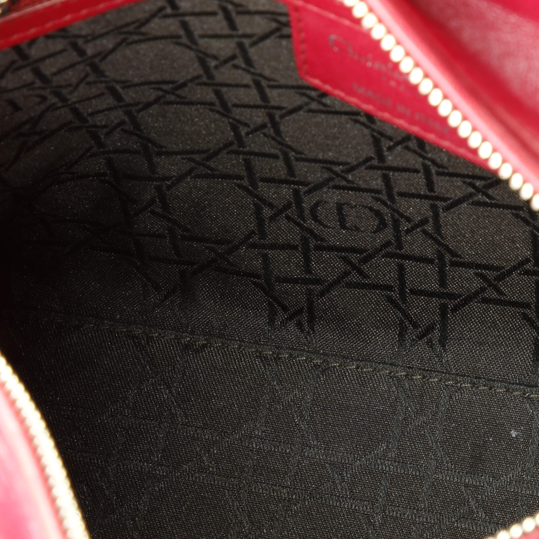 Lady Dior Bag Cannage Quilt Lambskin Medium