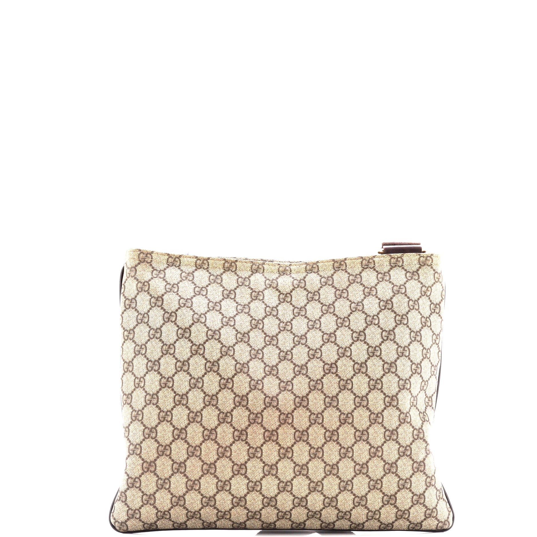 Zip Top Messenger Bag GG Coated Canvas Large